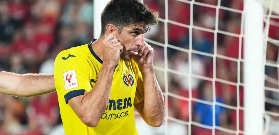 Jugador de Villarreal en partido de La Liga