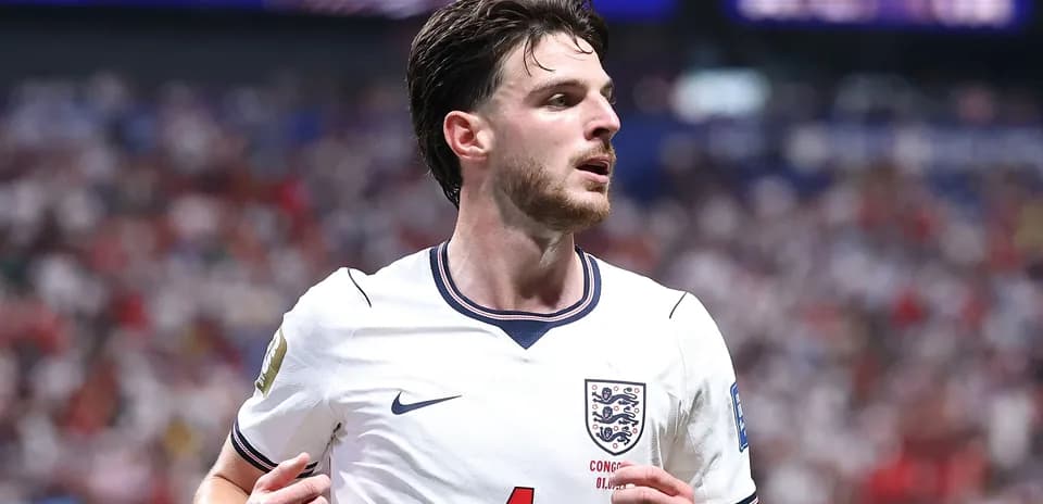 Jugador de Inglaterra en el campo durante partido