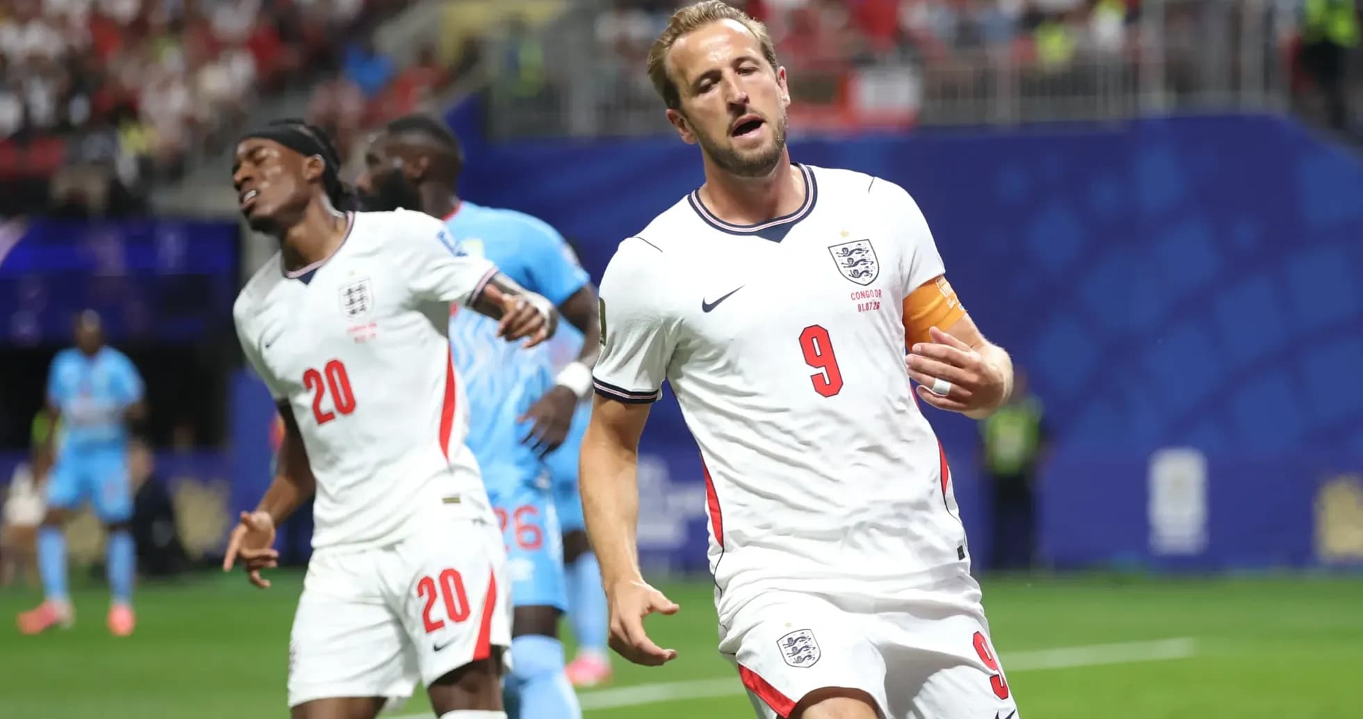 Harry Kane celebrando un gol en partido