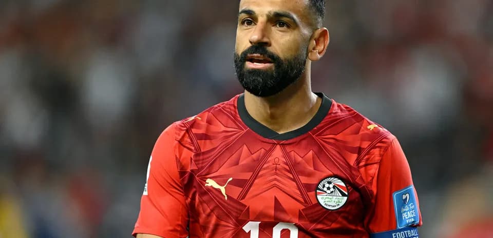 Mohamed Salah en partido de fútbol