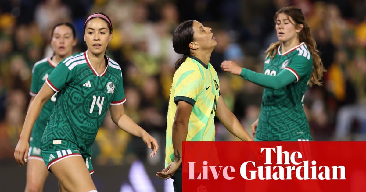 Jugadoras de México y Australia durante el partido
