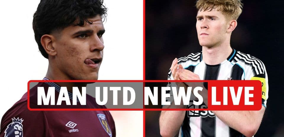Jugadores de fútbol de West Ham y Newcastle en imagen