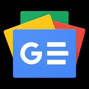 Logo de Google News con colores de fondo