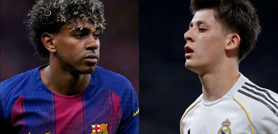 Jugadores de Barcelona y Real Madrid en perfil