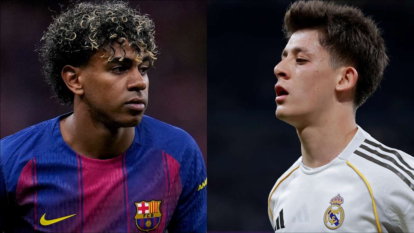 Jugadores de Barcelona y Real Madrid en perfil