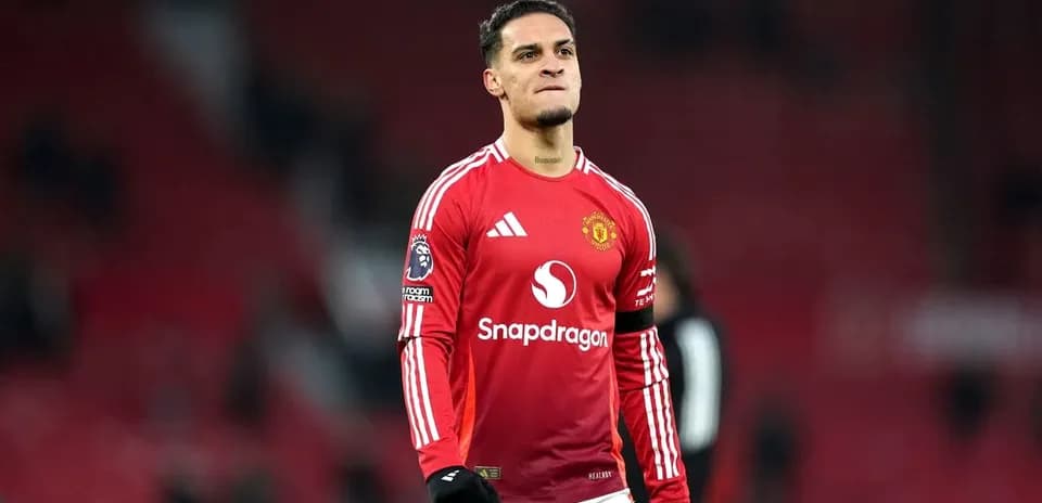 Jugador de Manchester United en el campo de juego