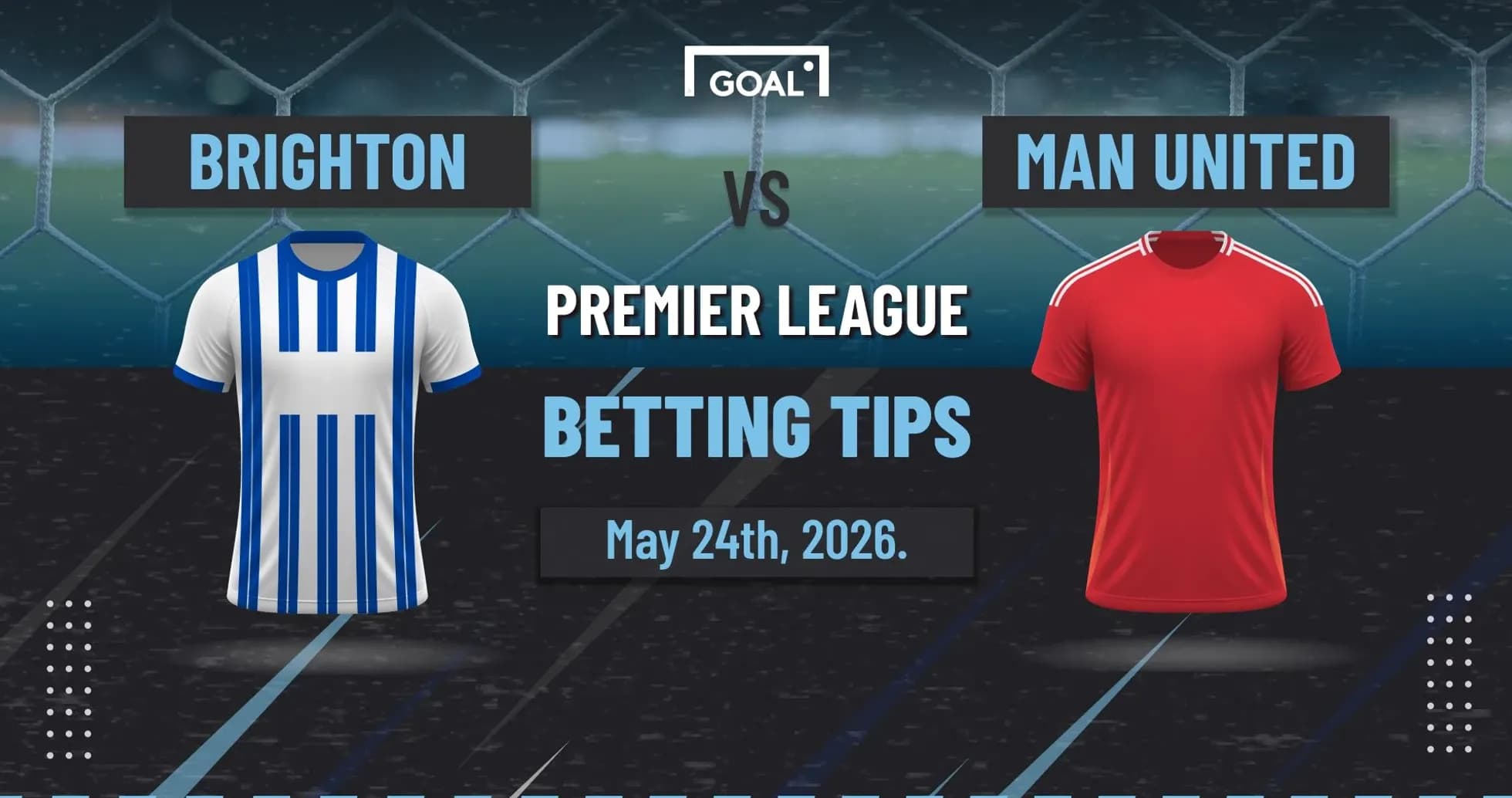 Camisas de Brighton y Man United para partido