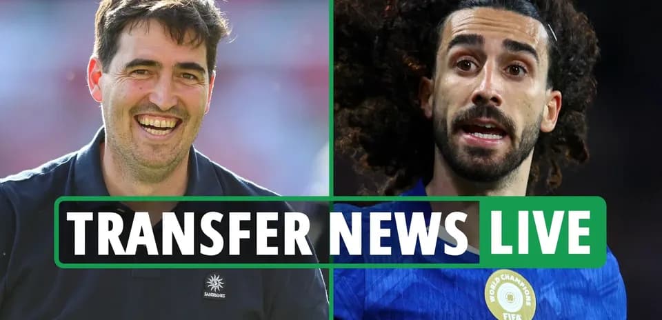 Entrenador y jugador en noticia de transferencias en vivo