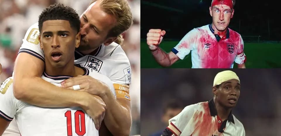 Jugadores de Inglaterra en momentos intensos de partidos
