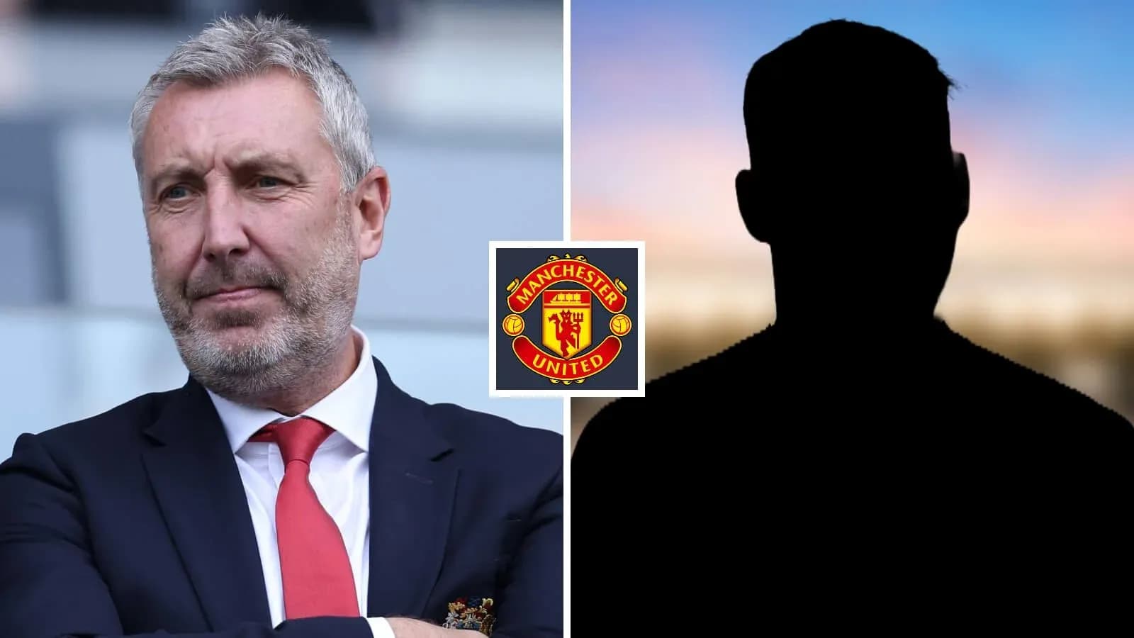 Entrenador de Manchester United con silueta desconocida