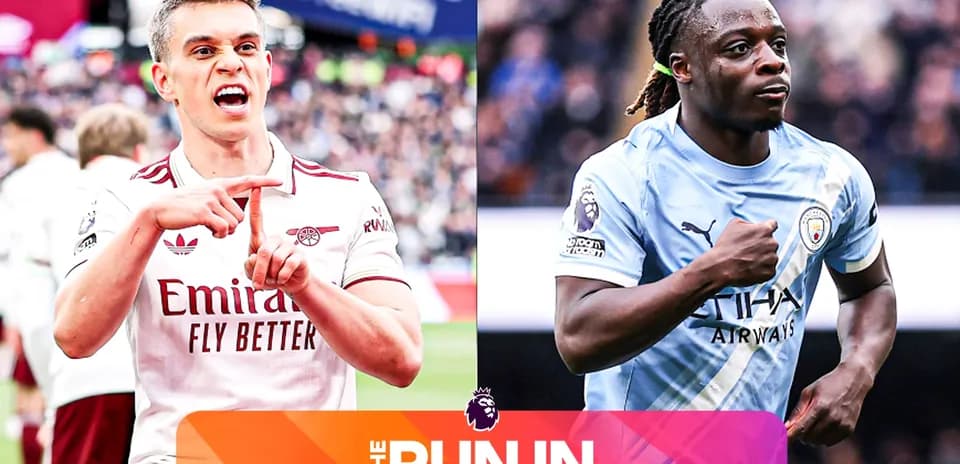 Jugadores de Arsenal y Manchester City posando para la foto