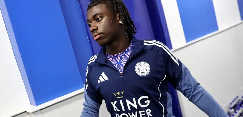 Jugador de Leicester City en vestuario antes del partido