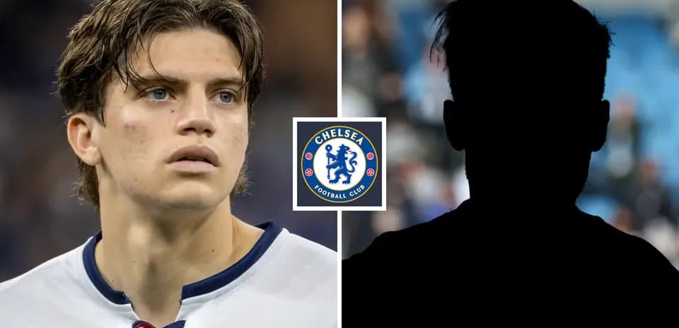 Jugador de Chelsea en primer plano y silueta