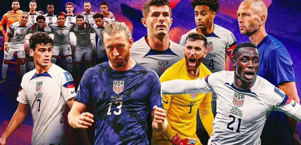 Jugadores de la selección de EE. UU. en collage