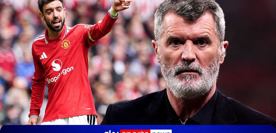 Bruno Fernandes gesticulando en un partido de Manchester United