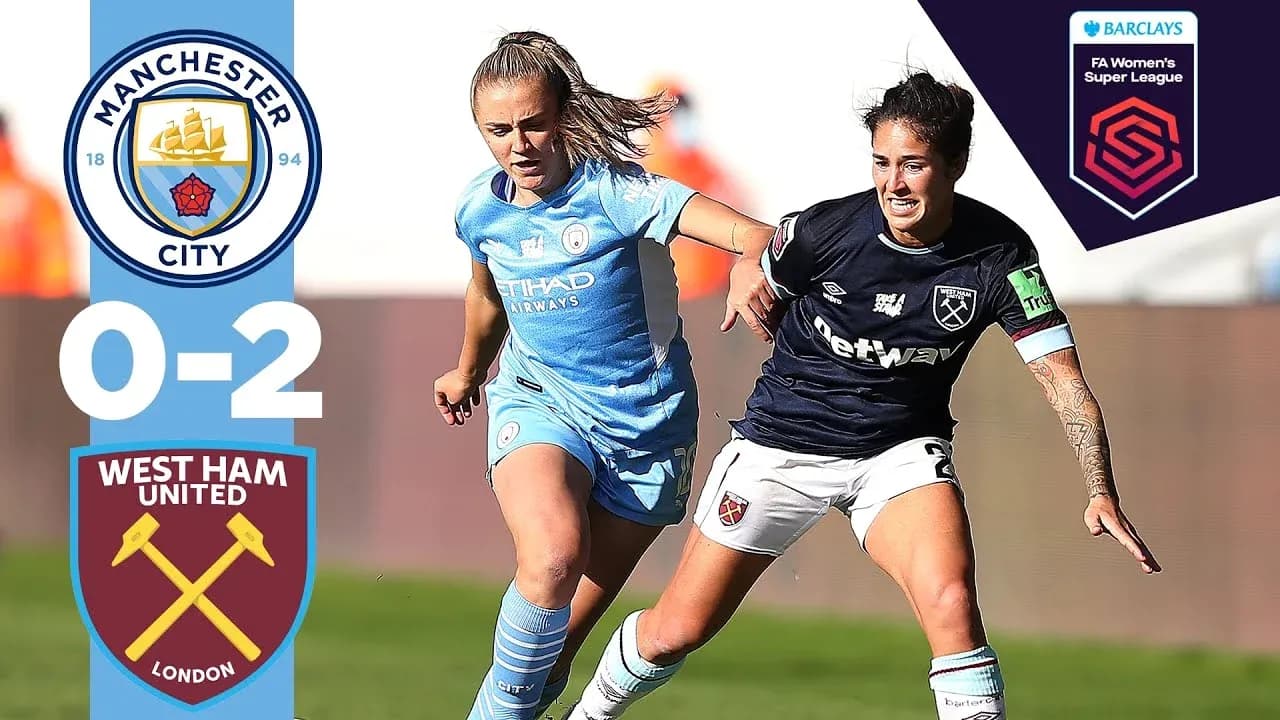 West Ham W contra Manchester City W en la WSL