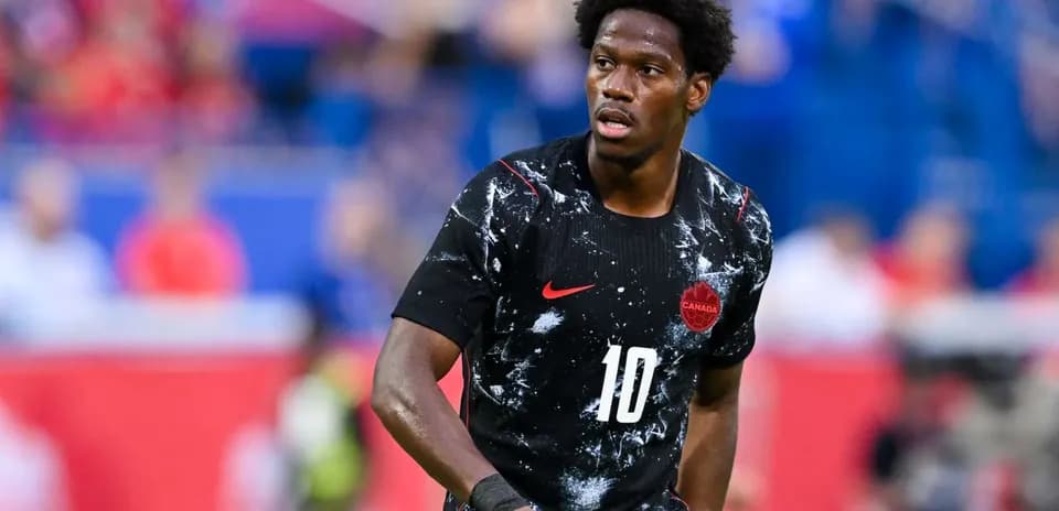 Jugador de Canadá durante el partido
