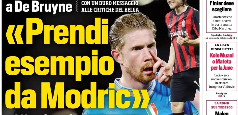 Kevin De Bruyne y Luka Modric en primer plano