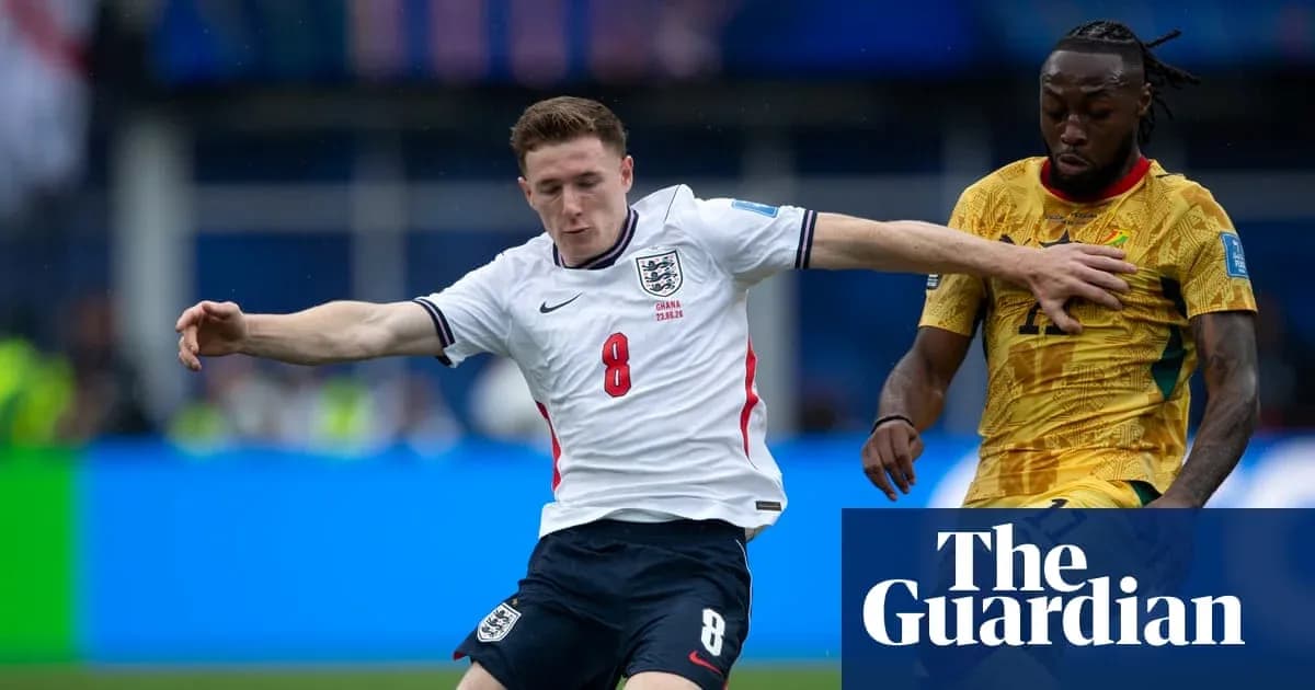 Jugador de Inglaterra en acción durante el partido
