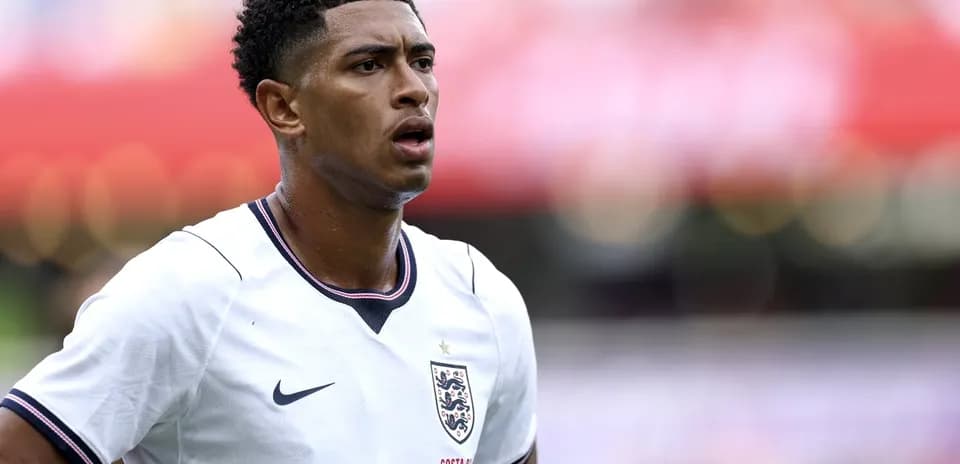 Jugador de Inglaterra en acción durante el partido