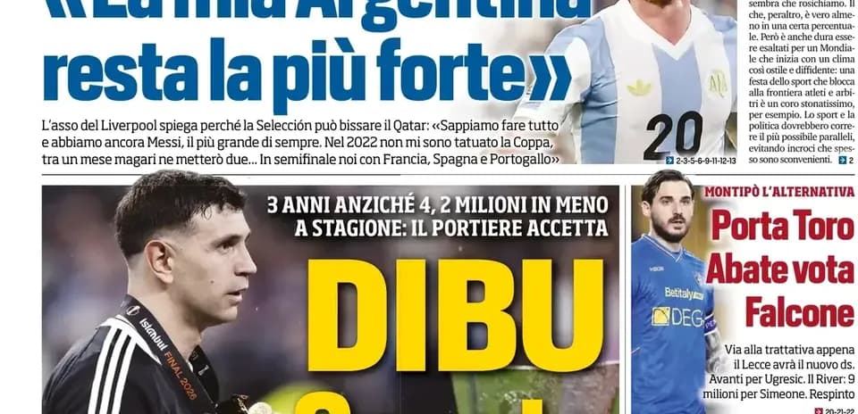 Titulares sobre Argentina y jugadores destacados