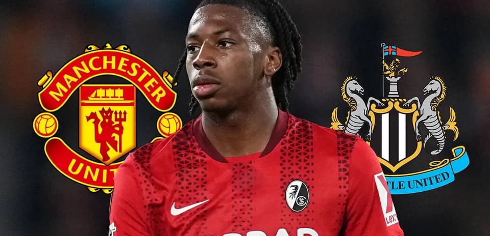 Jugador con camiseta de Bournemouth frente a logos de clubes