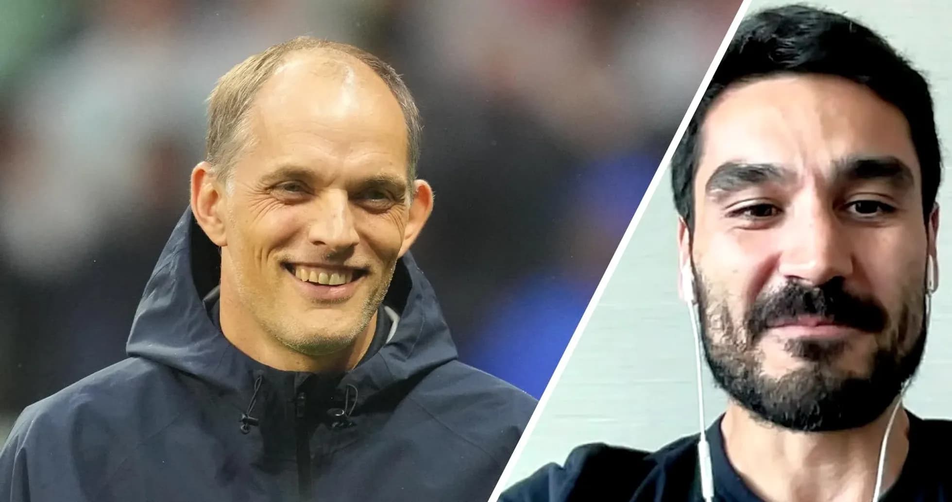 Entrenador y jugador sonriendo en video llamada