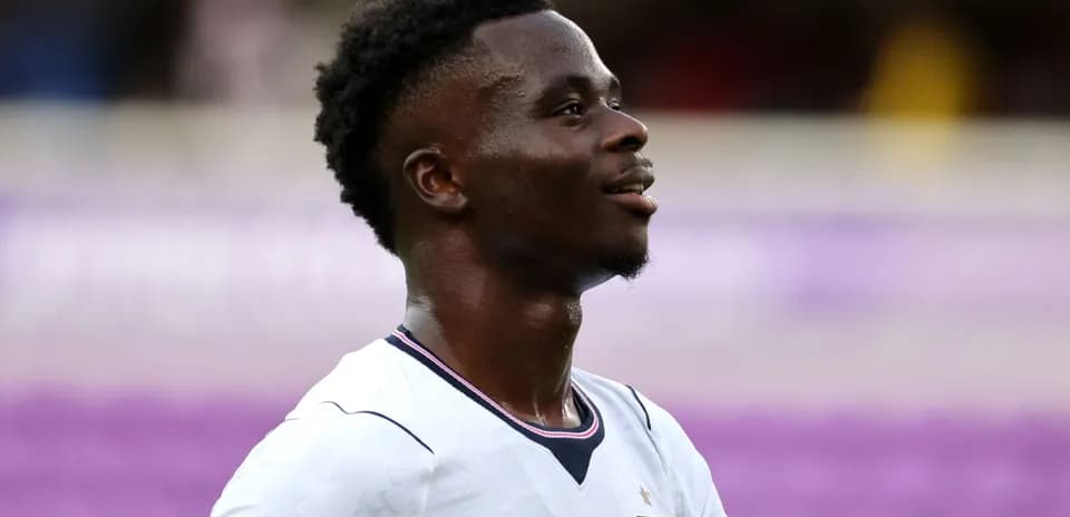 Jugador de Inglaterra en el campo durante el partido