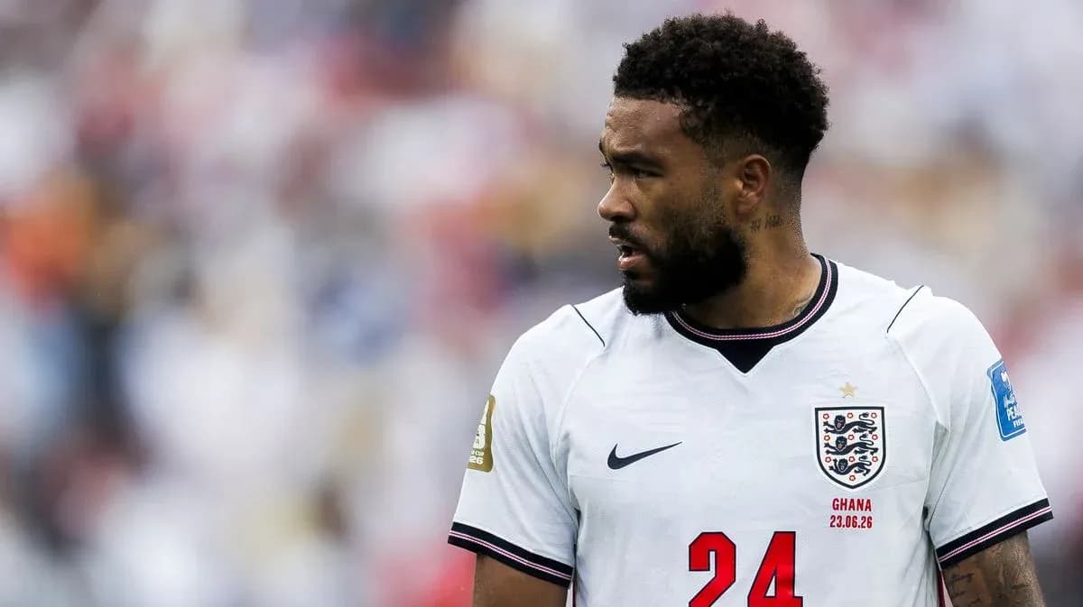 Jugador de Inglaterra en el campo durante partido