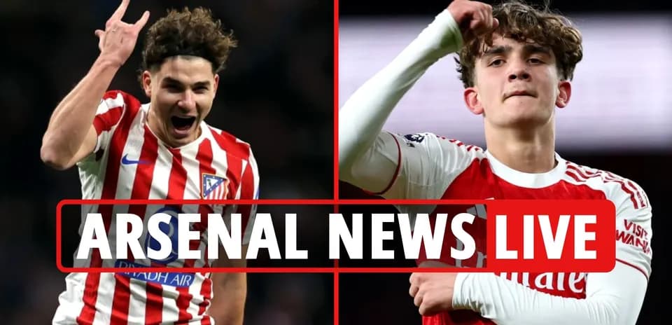 Jugadores de Atlético de Madrid y Arsenal en acción