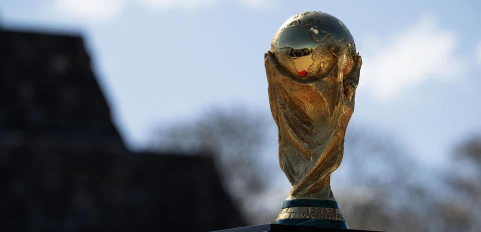 Trofeo de la Copa Mundial de la FIFA en exhibición