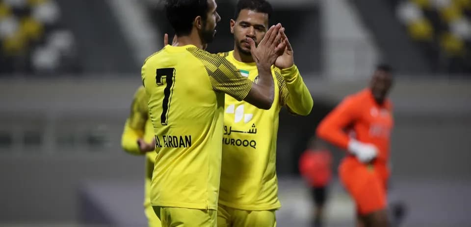 Jugadores de Ittihad Kalba U23 celebrando