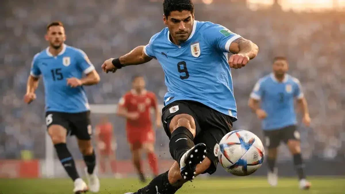 Luis Suárez disparando el balón en un partido Luis Suárez disparando el balón en un partido