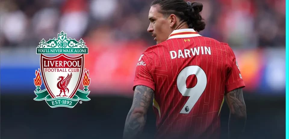 Jugador de Liverpool con camiseta número 9 Jugador de Liverpool con camiseta número 9