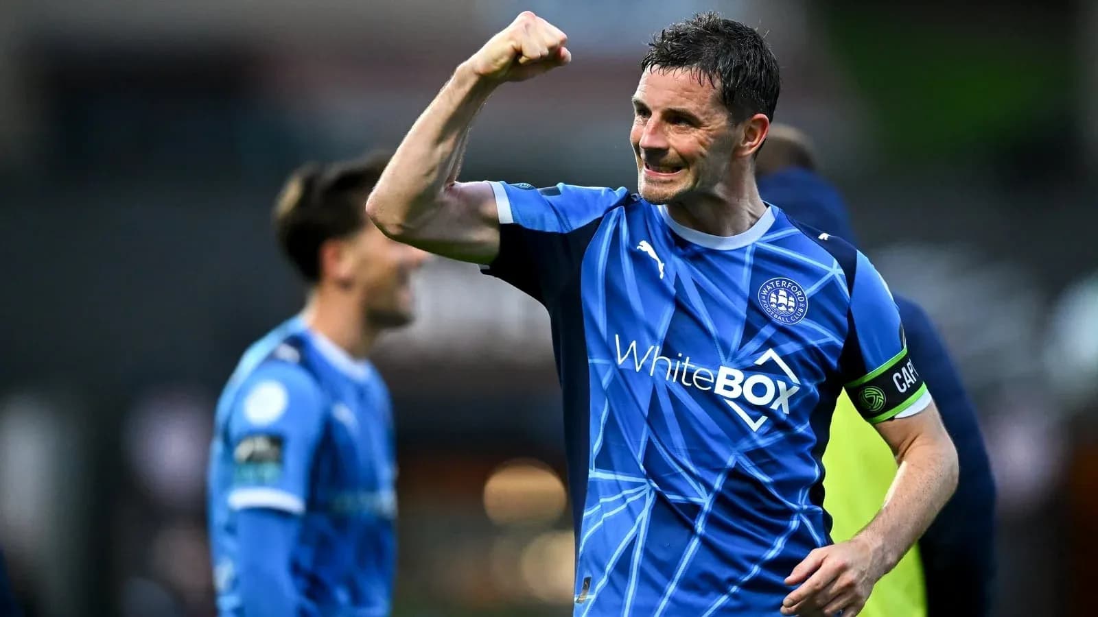Jugador de Waterford FC celebrando un gol Jugador de Waterford FC celebrando un gol
