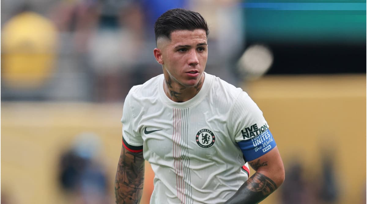 Jugador de Chelsea en acción durante el partido Jugador de Chelsea en acción durante el partido