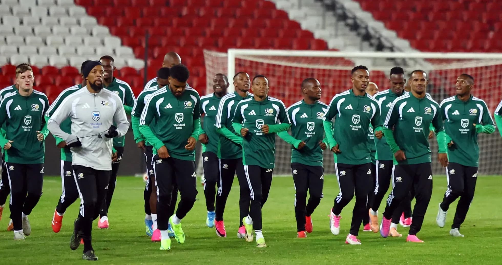 Entrenamiento de Sudáfrica antes del partido Entrenamiento de Sudáfrica antes del partido