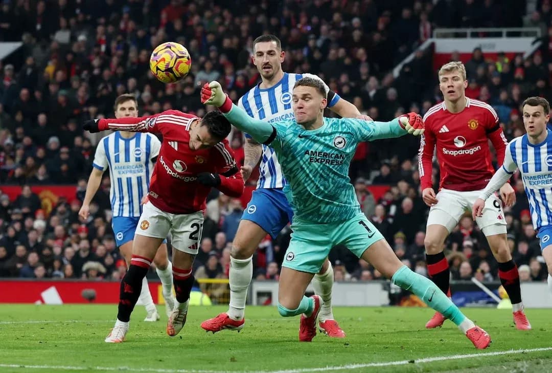 Acción durante el partido Brighton vs Manchester United Acción durante el partido Brighton vs Manchester United