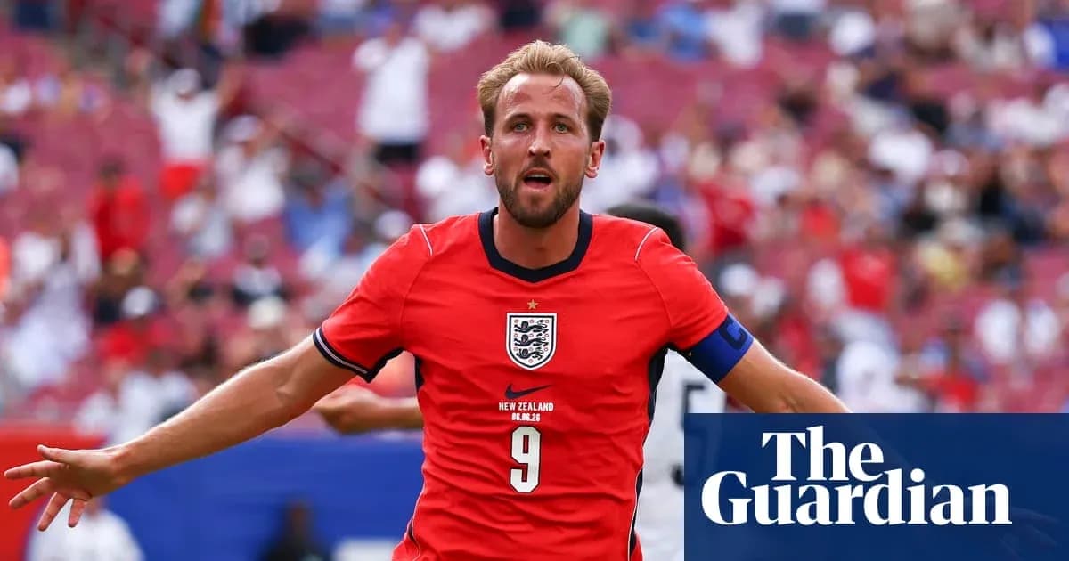 Harry Kane celebrando un gol durante el partido Harry Kane celebrando un gol durante el partido